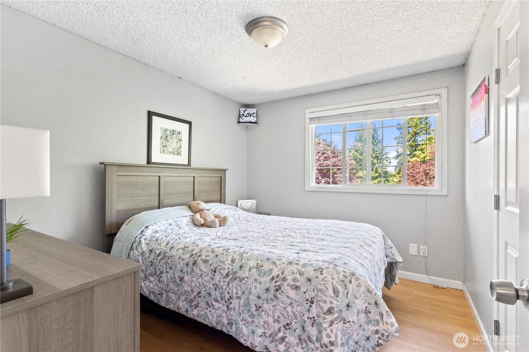 Bright and welcoming, Bedroom one sits at the front of the home with great natural light and space to fit everything you need.