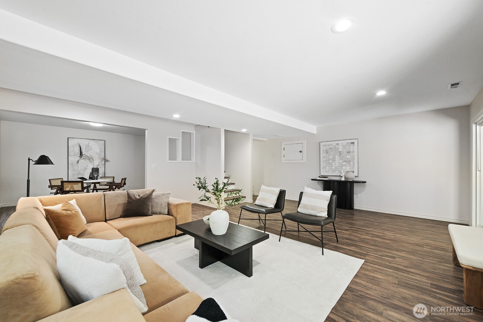 Huge basement with patio/hot tub access