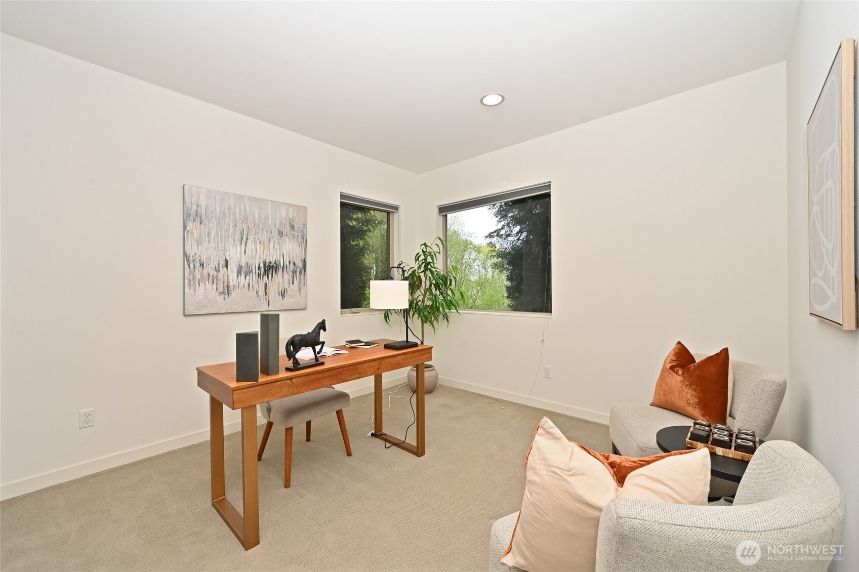 Bedroom #4 makes ideal home office.