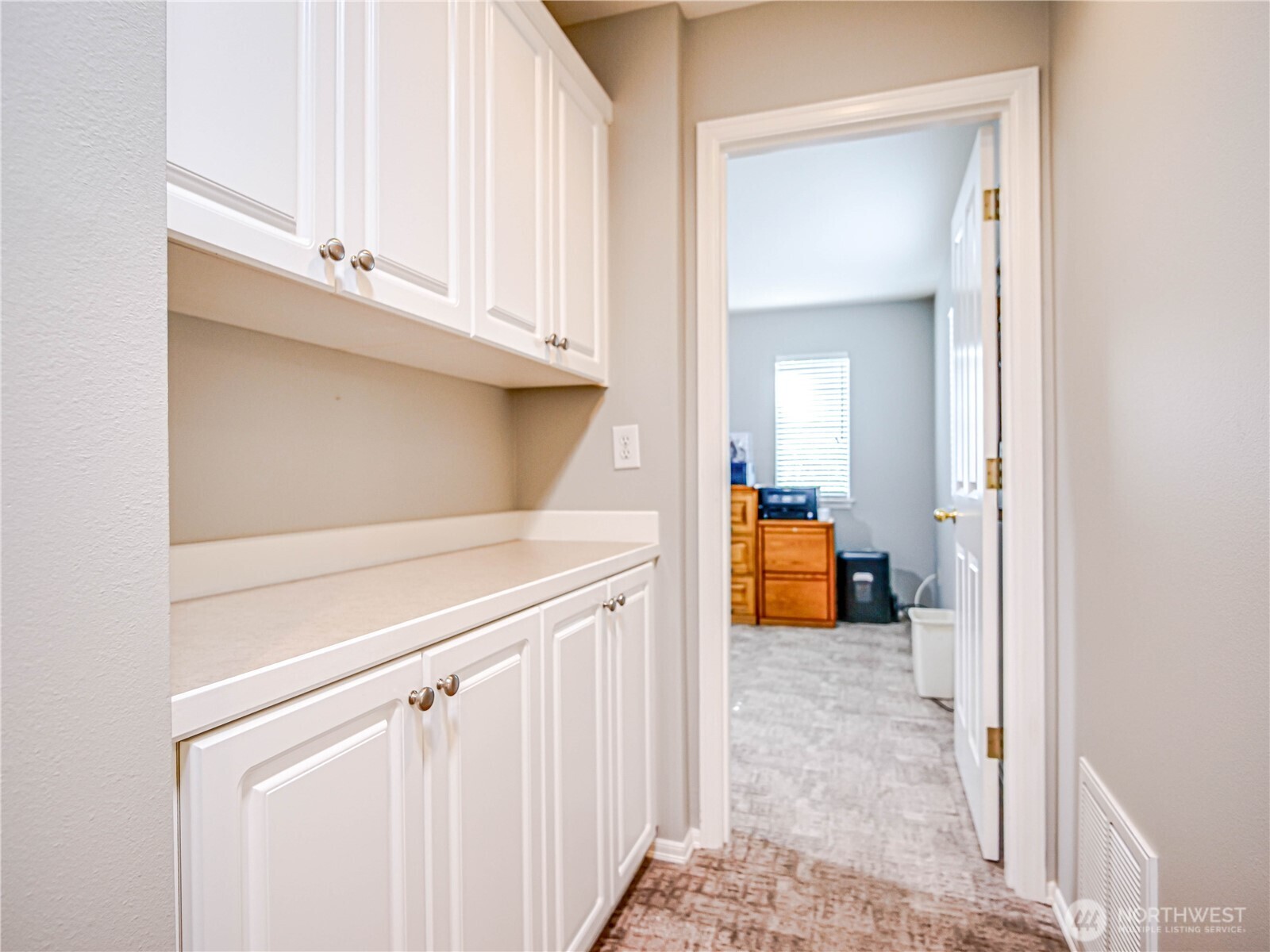 Laundry Room with Storage and shelf