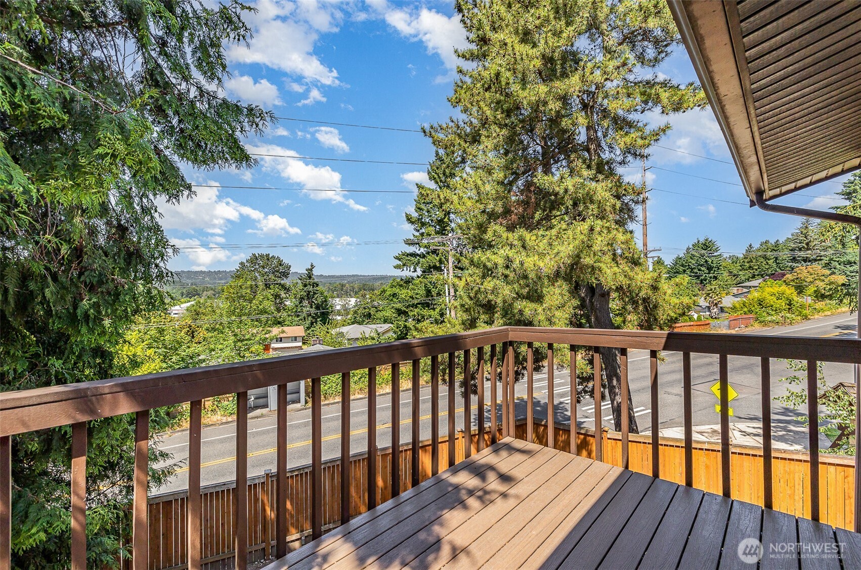 Step outside and enjoy the fresh air on your brand new deck.