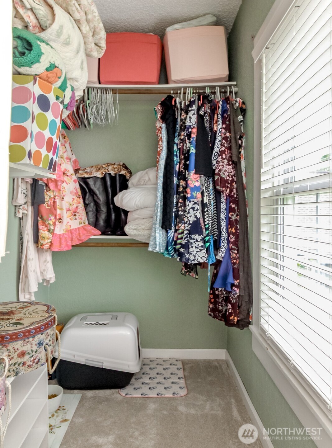 Walk in closet in front bedroom.