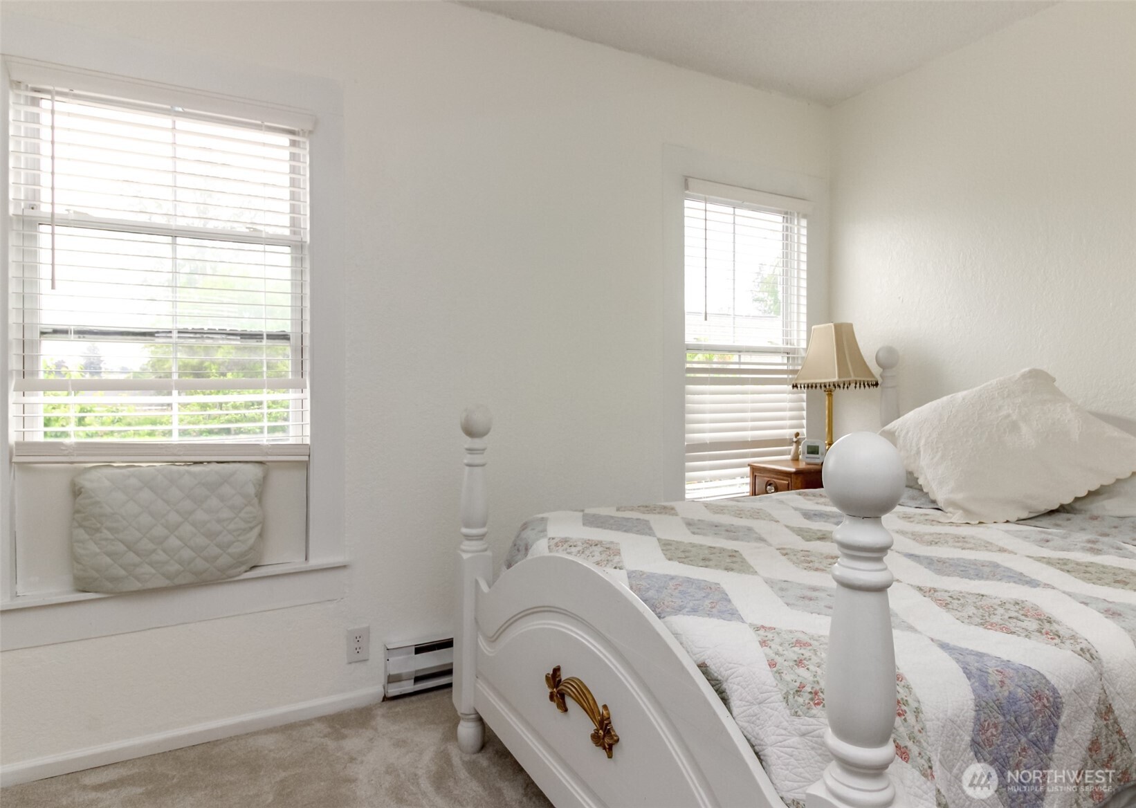 East side bedroom. Also upstairs is a huge unfinished attic space for your storage or..?
