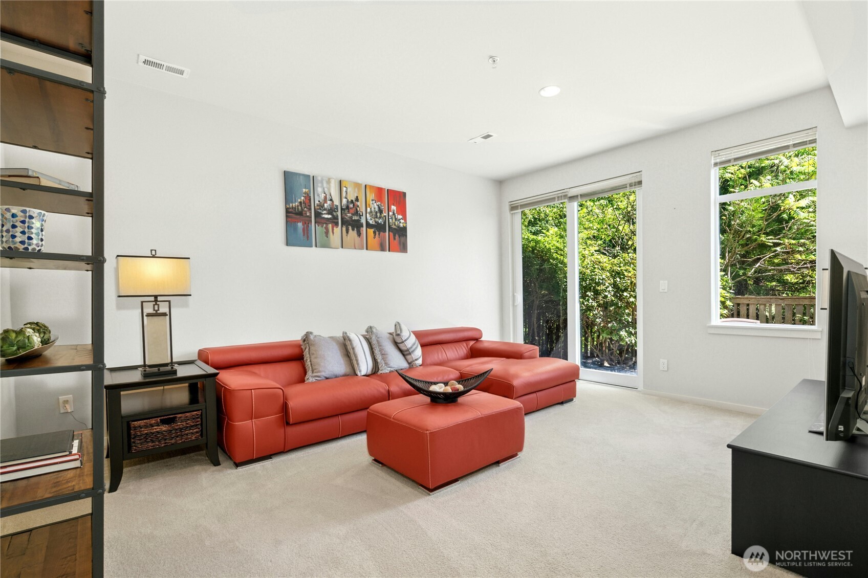 Downstairs Living Space with Bedroom and Full B ath