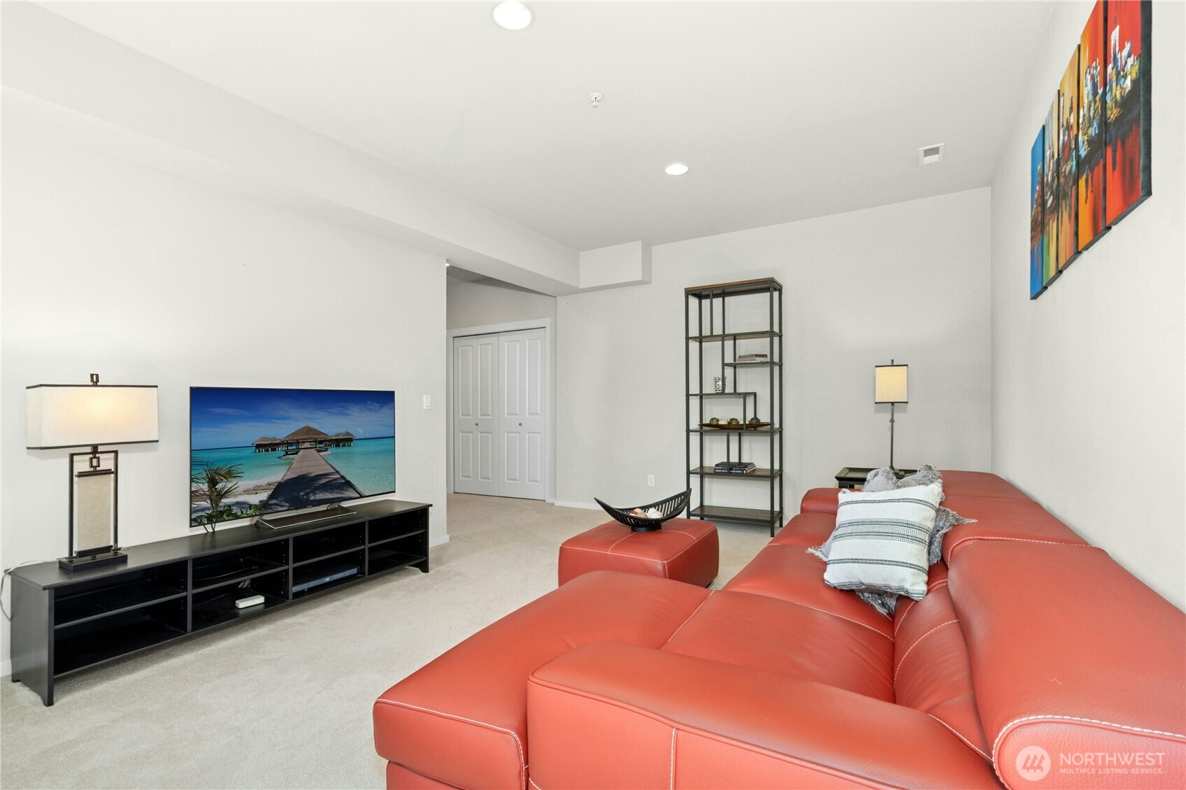 Downstairs Living Space with Bedroom and Full B ath