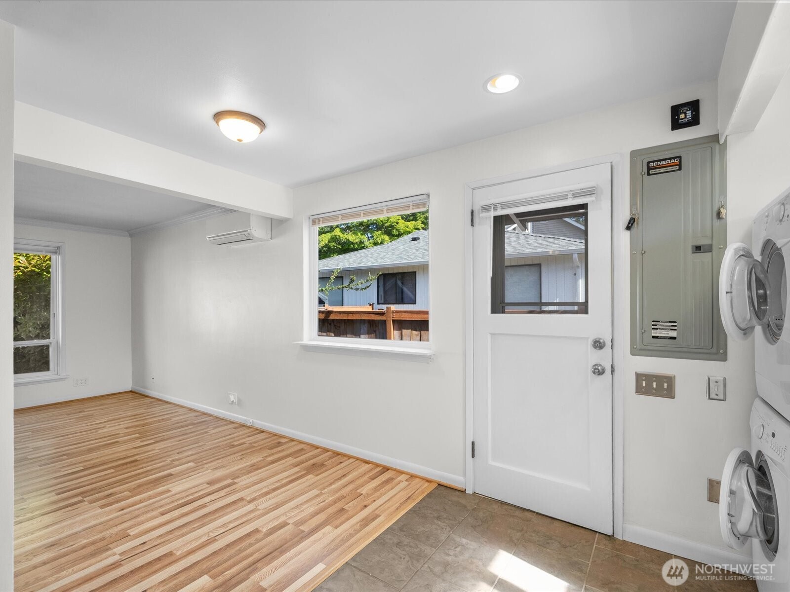 Door to backyard.