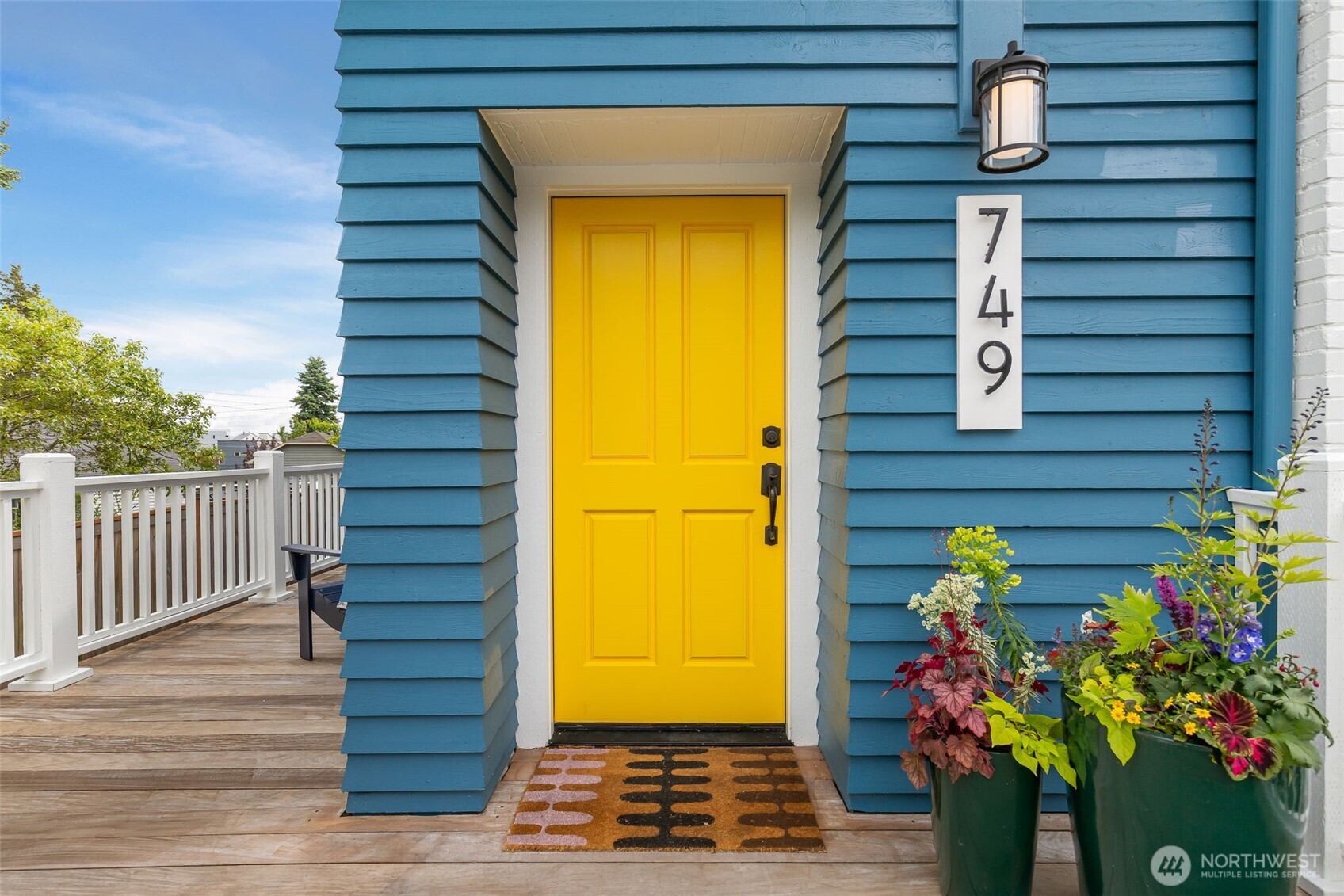 Wrap around Ipe wood front porch
