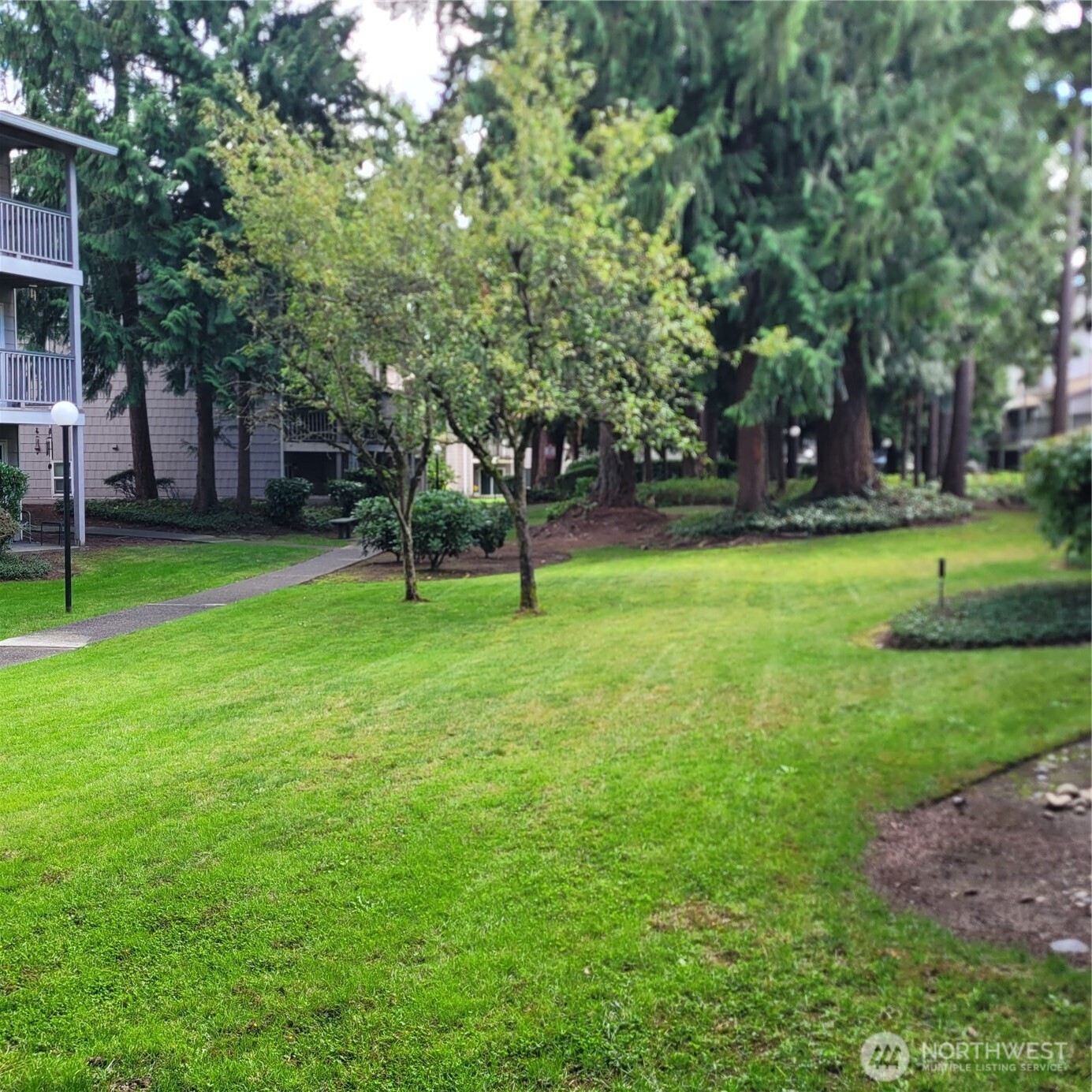 Peaceful, parklike area.