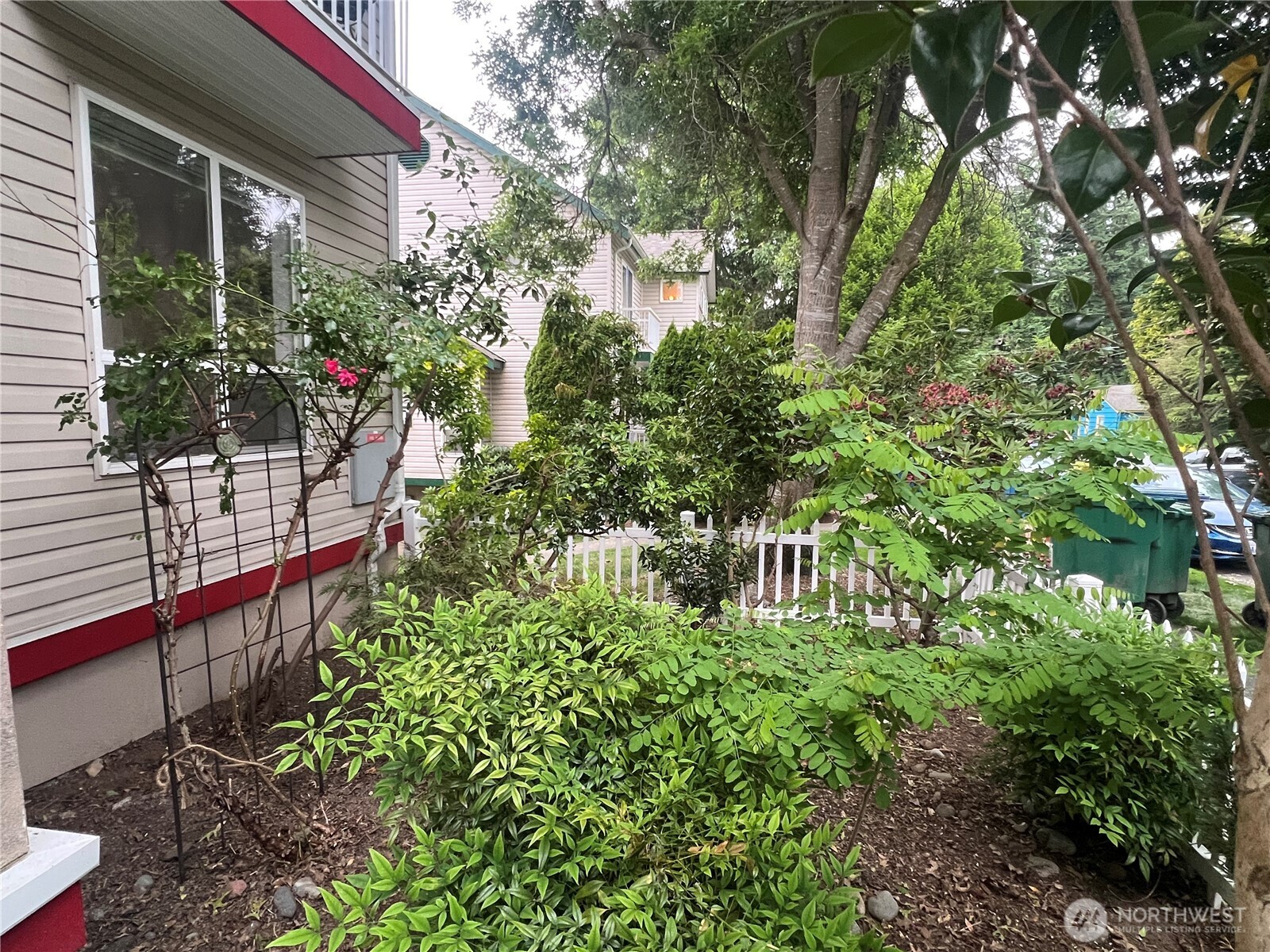 Fenced Front yard.