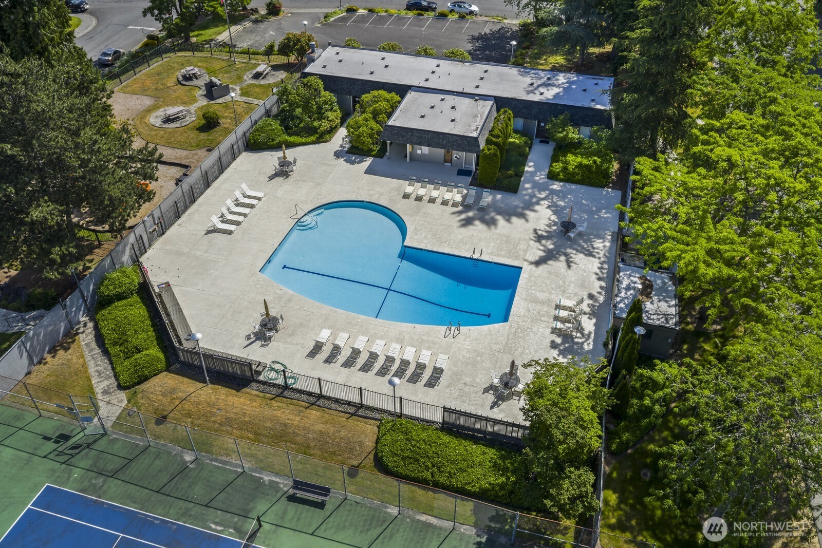 Heated outdoor pool open Memorial day through Labor Day.