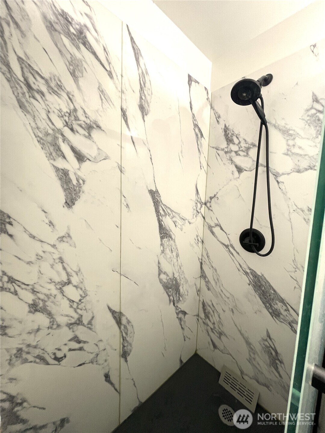 Nicely updated bathroom in this mid century house.