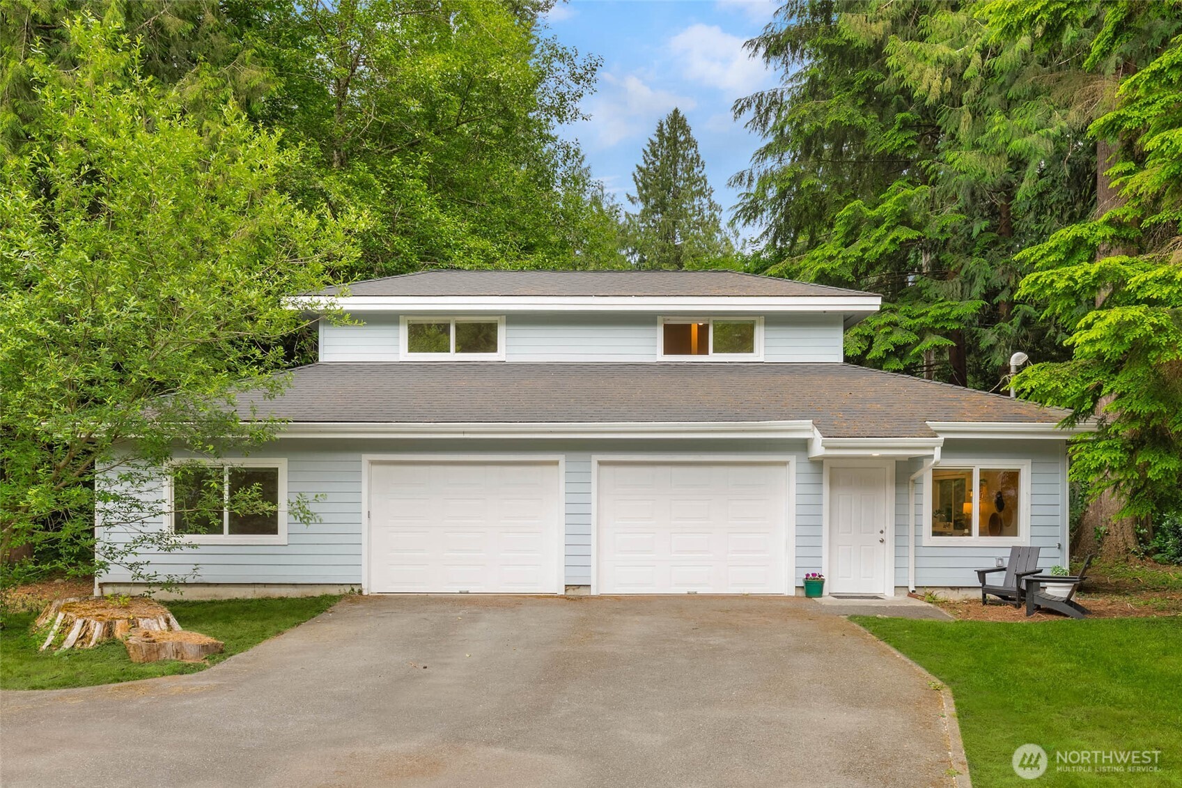 907 SQ FT ADU with Kitchen, Bath, Upstairs Bedroom, Living Space. Flex Living or Game Room could be used as additional Garage space too.