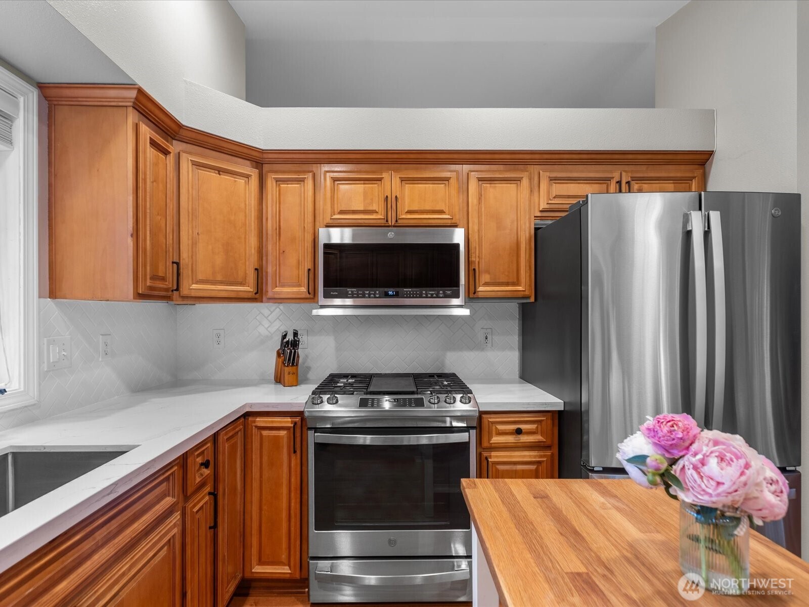 Newer stainless steel appliances