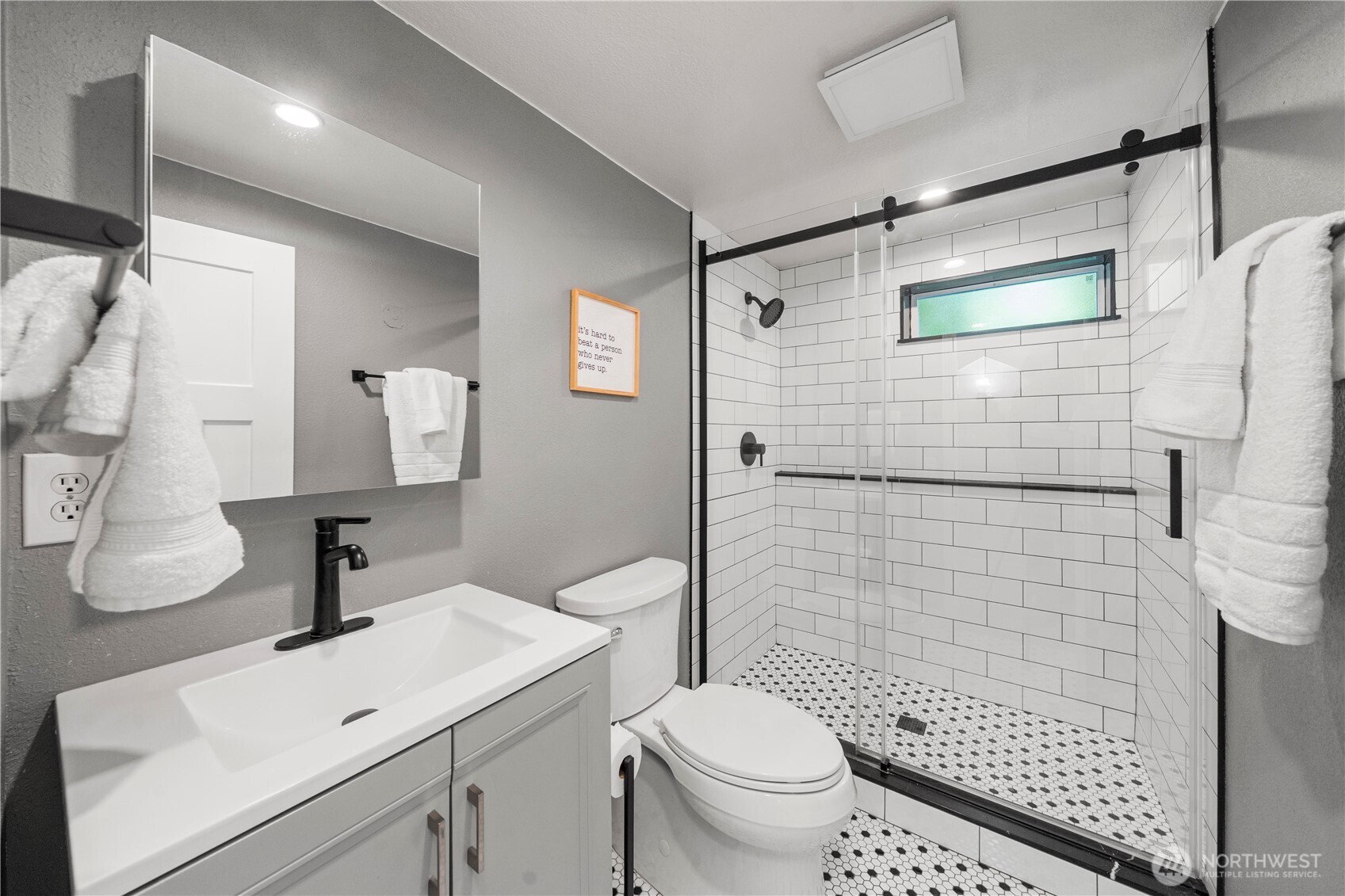 3/4 guest bath