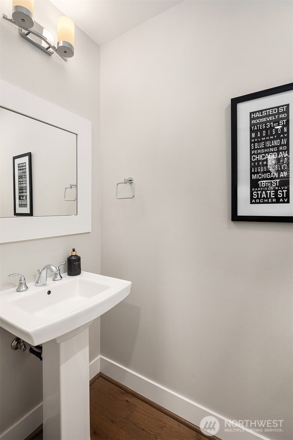 A conveniently located powder room on the main floor adds ease for you and your guests.