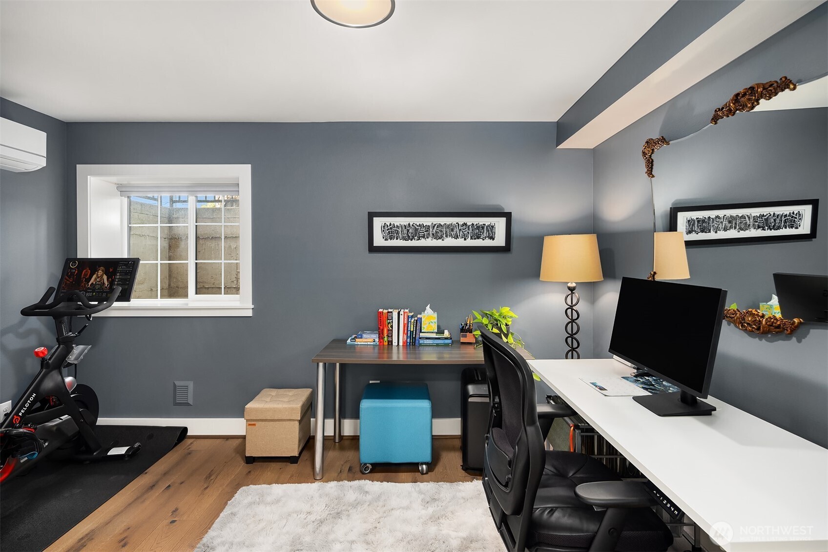 Exercise, work. relax - your choose! Nice extra space for whatever.