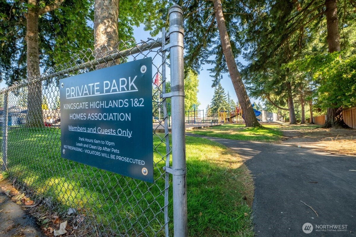 Kingsgate Highlands 1 and 2 Community Center is just outside your door.