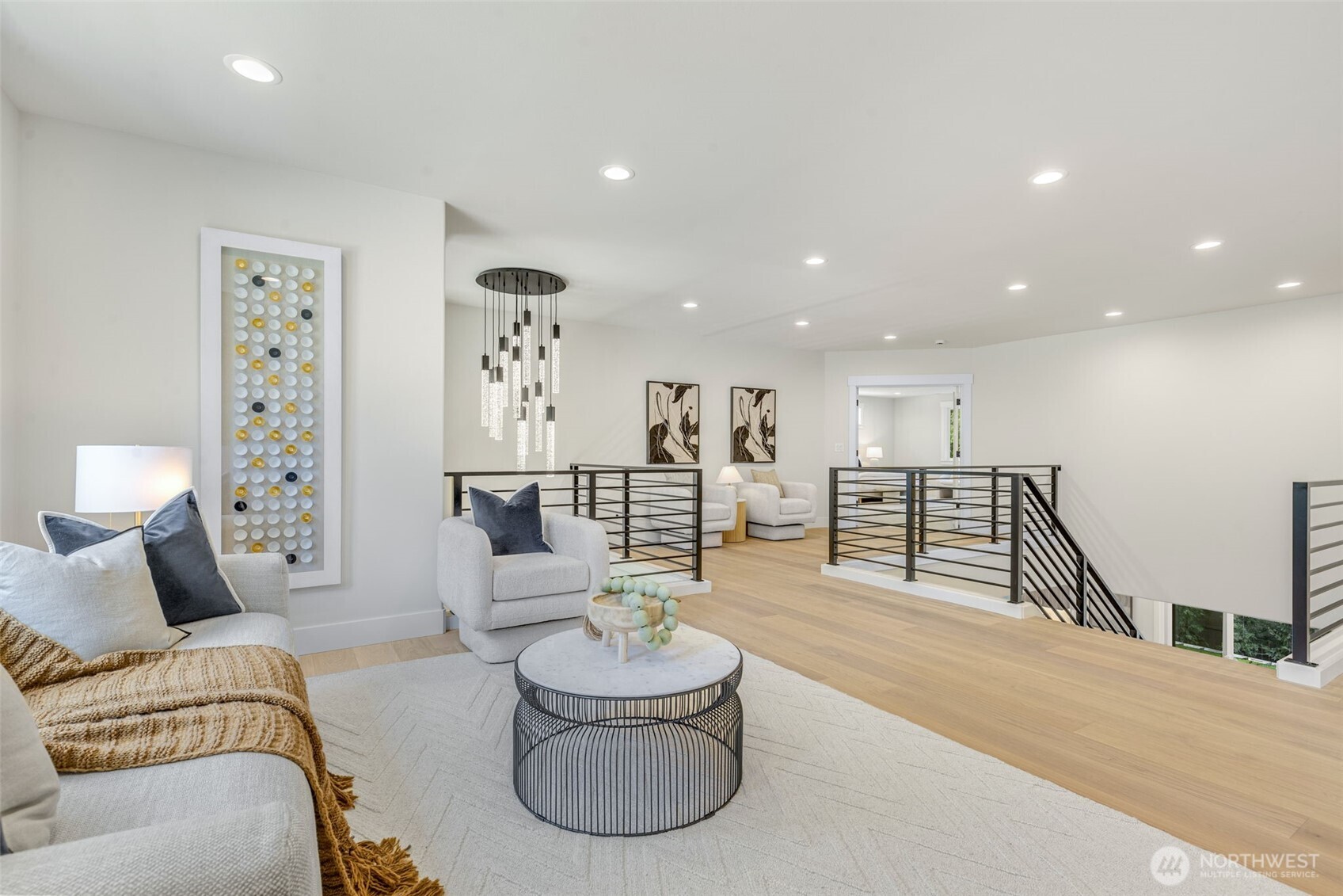 Landing Area: Exceptionally spacious—could easily serve as a second living room.