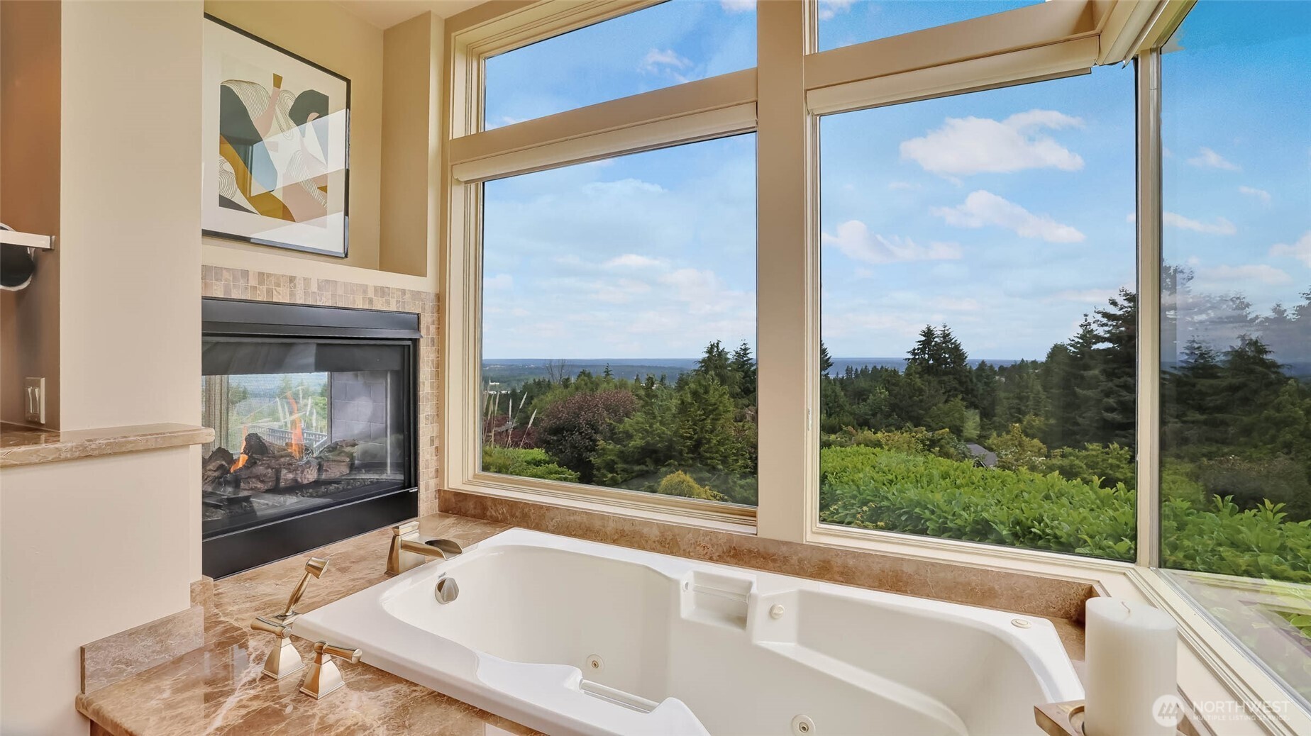 Turn on the tunes, light the candles and indulge in a bubble bath with a glass of bubbly!