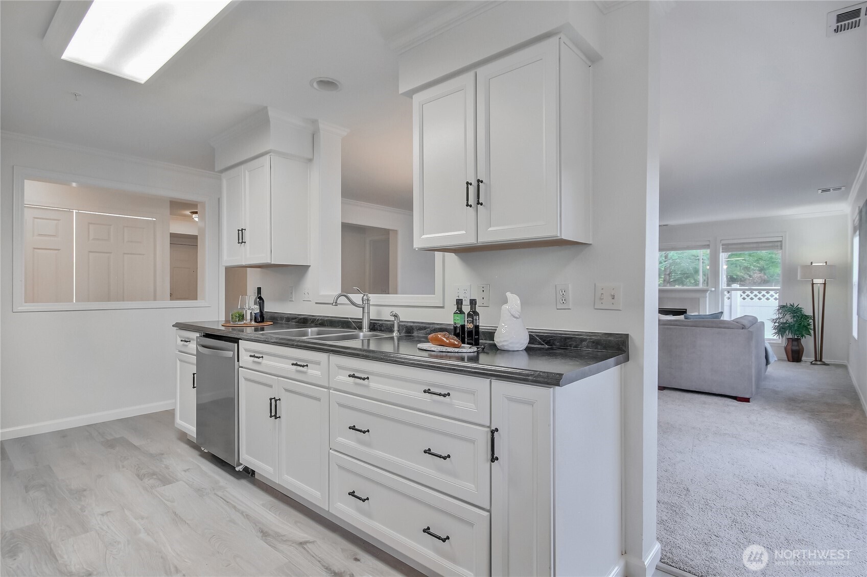 Enjoy the open feeling as you entertain guests. Lots of natural light throughout.