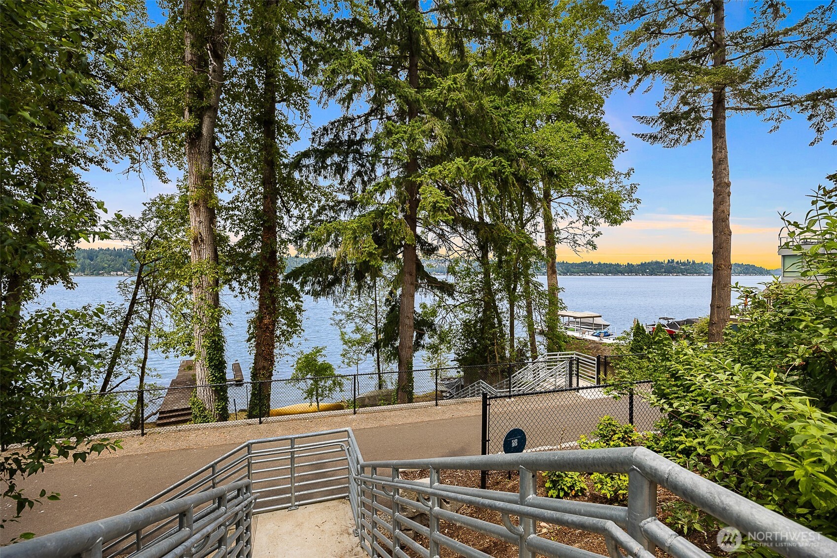 Stairs down to the trail - ready for a run?