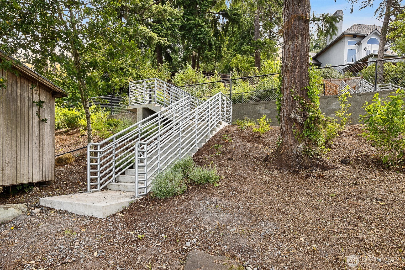The lower steps are also kept up by the county