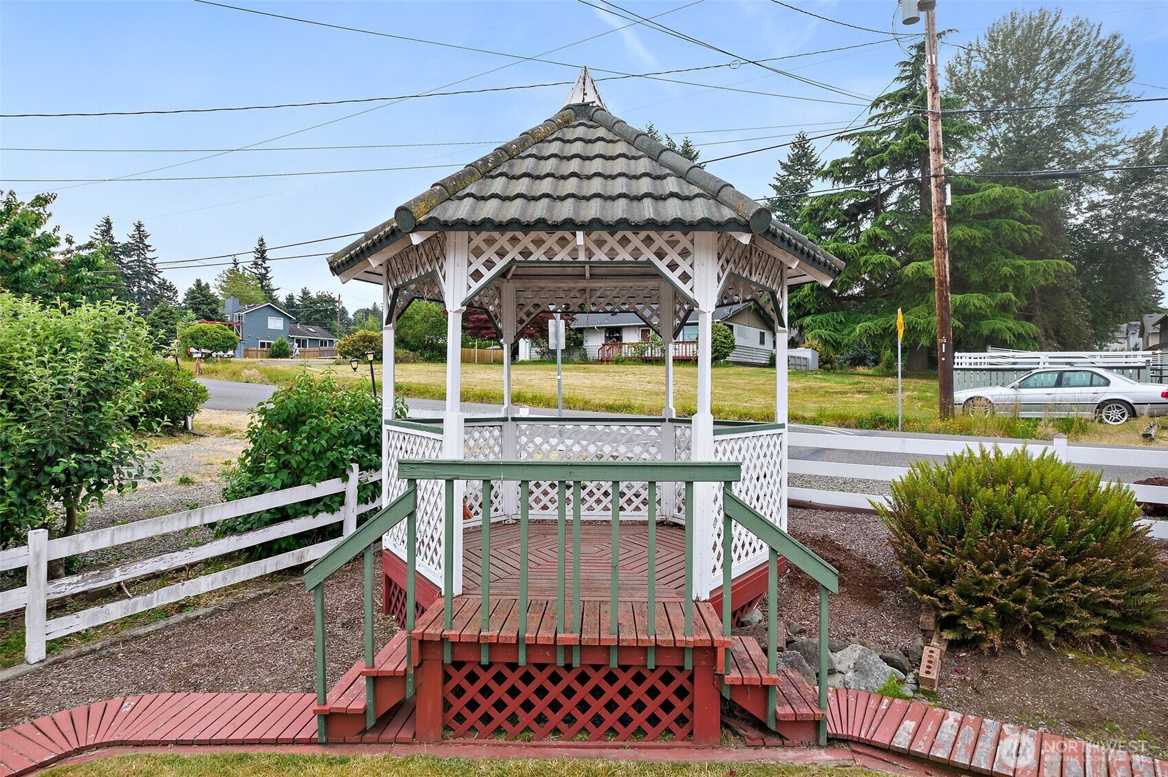 Front Yard Gazebo.