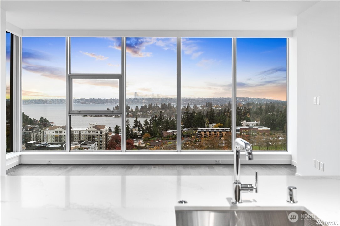 Sweeping views across Bellevue Park and Meydenbauer Bay