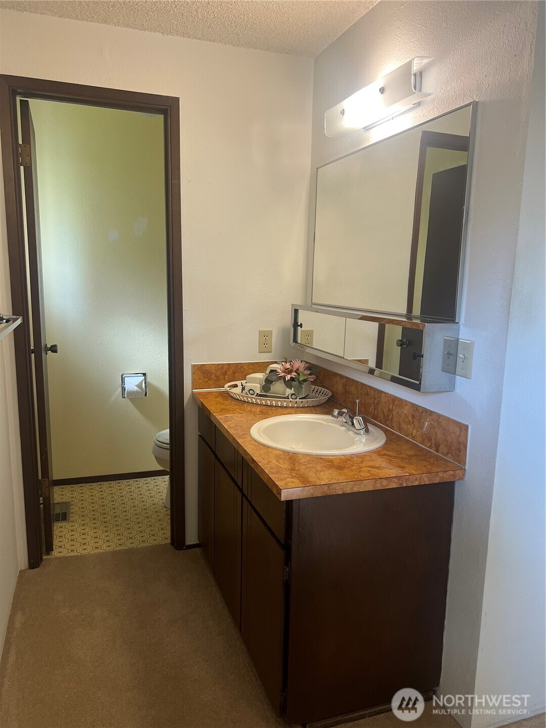 Half bath in primary bedroom
