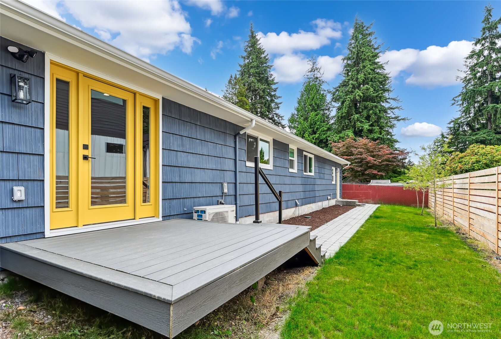 Nice deck opens to the primary bedroom.