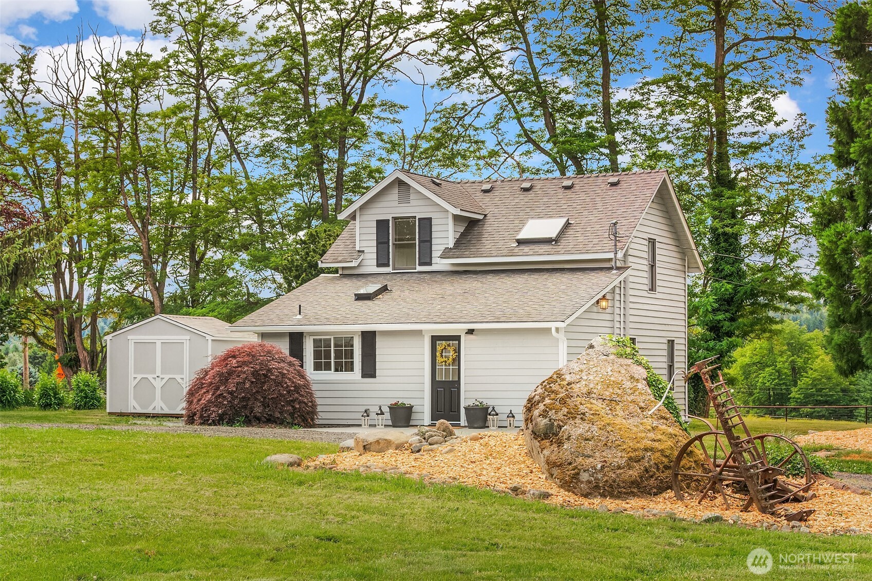 Main house 1930 - move in ready with fresh paint, carpet and new hickory engineered hardwood floors