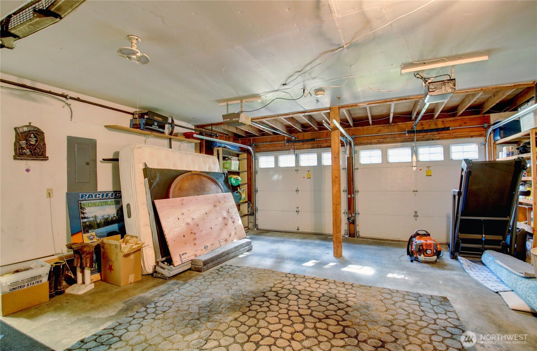 2 car attached garage