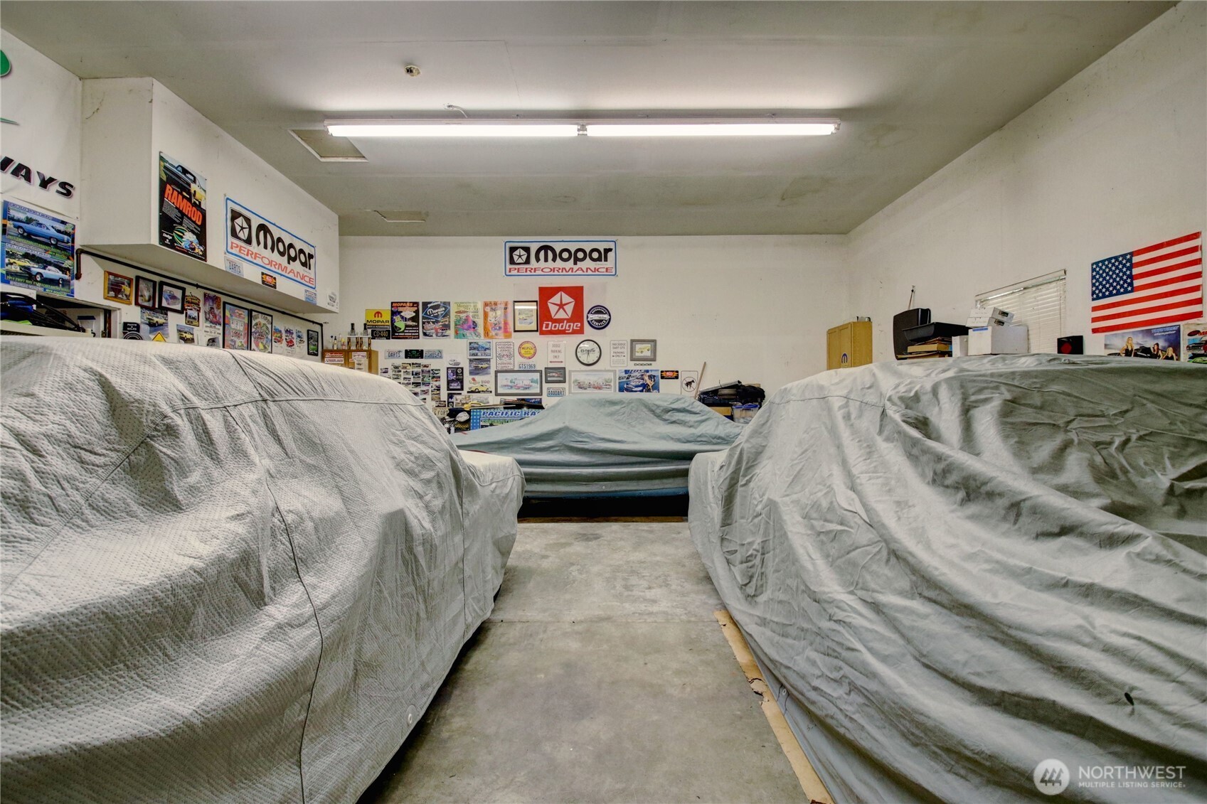 4 car attached shop!