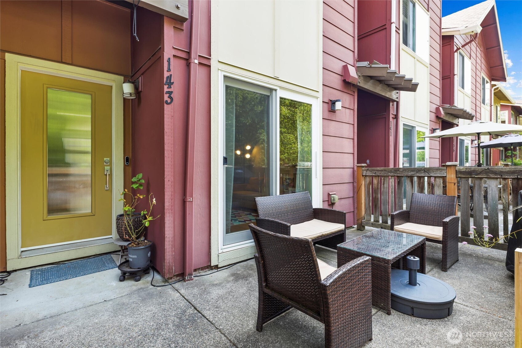 An inviting patio