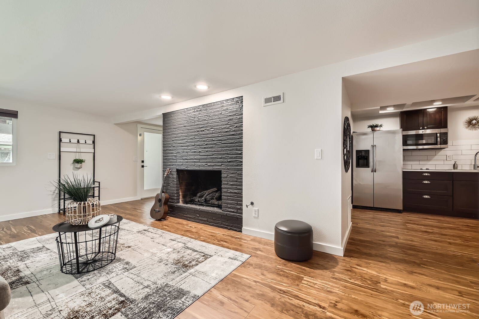The lower level space is especially versatile. It has its own private entrance and kitchen.