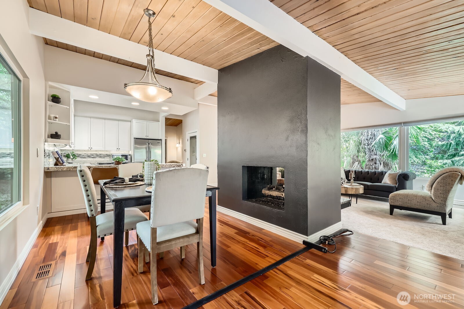 The open floor plan is perfect for entertaining