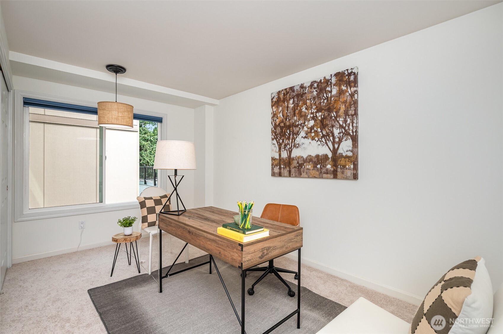 The versatile second bedroom offers ample opportunity to personalize—ideal as a guest room, home office, or fitness space. With generous natural light and a full closet, it’s ready to meet your lifestyle needs.