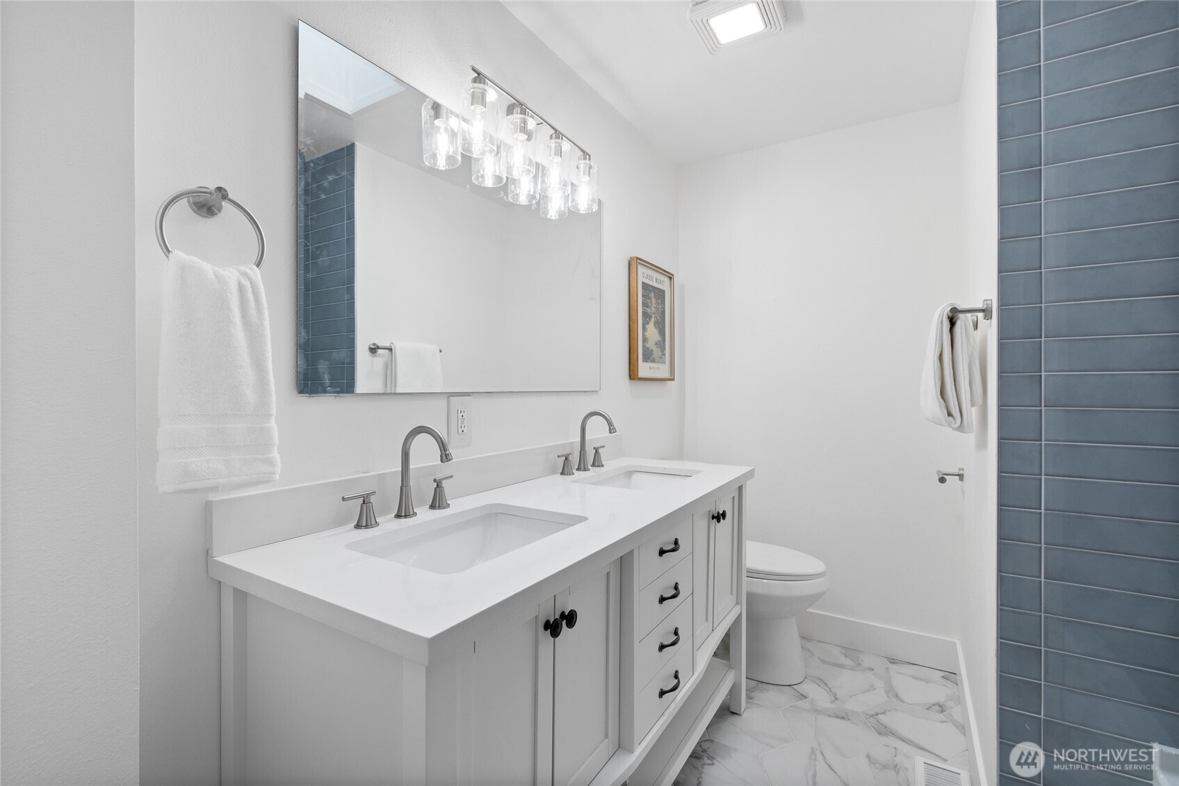 Hall bathroom - main level.