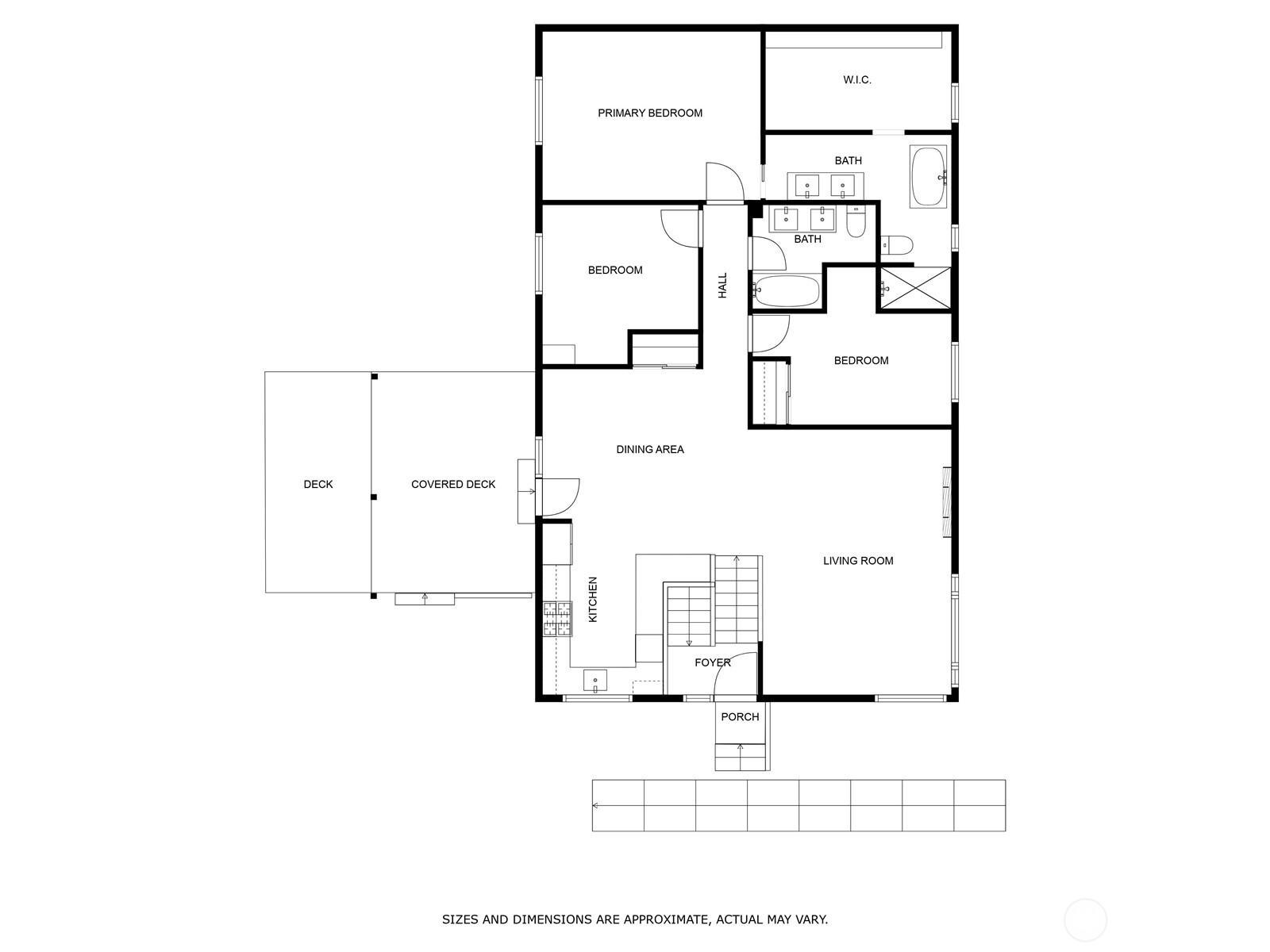Main level floor plan.
