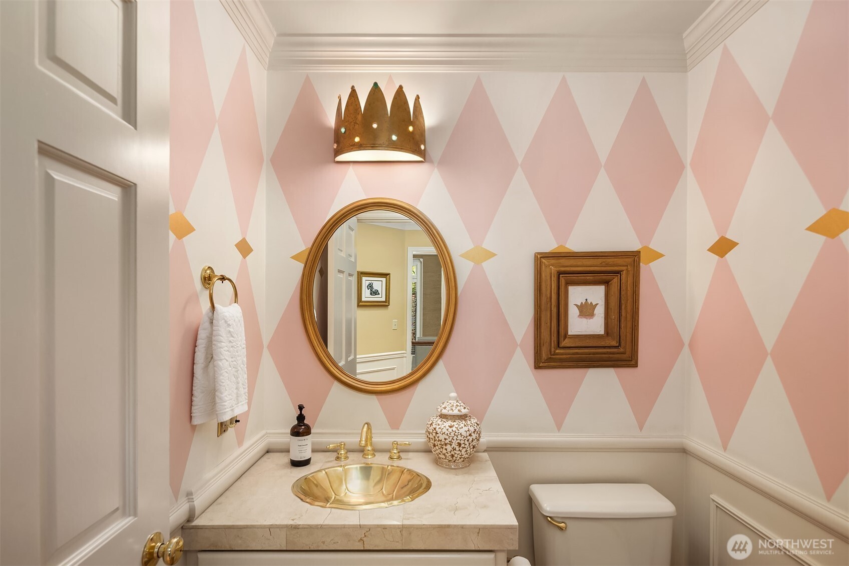 One-of-a-kind powder room!