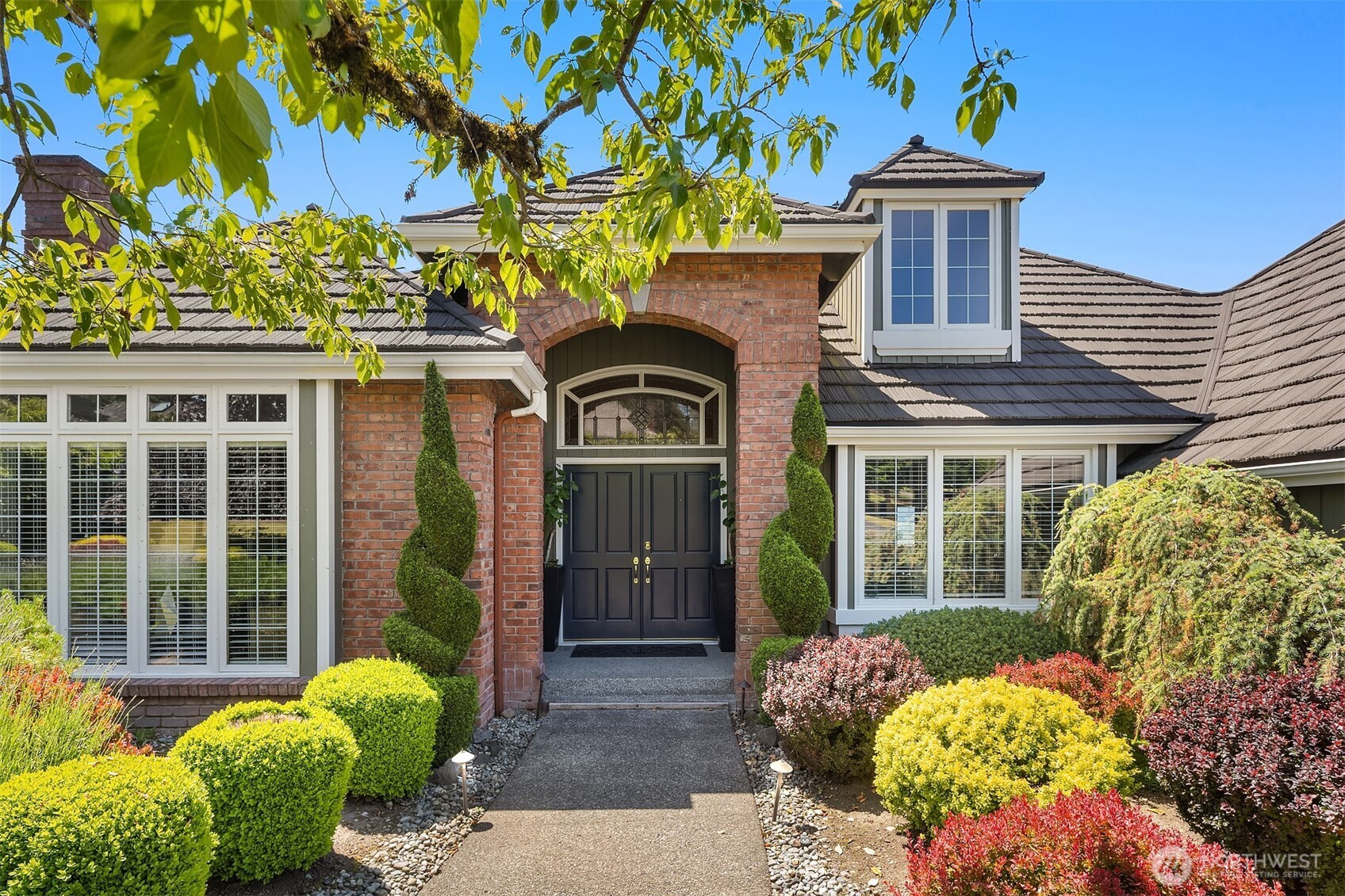 Beautifully maintained mature landscaping