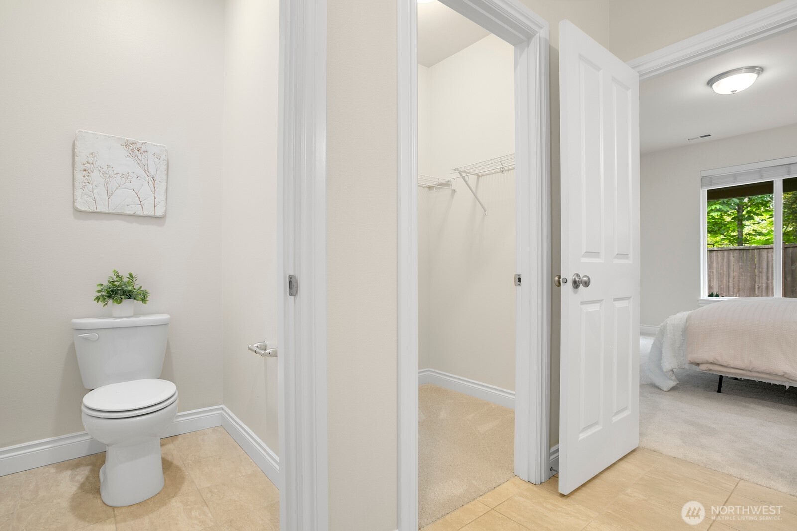 Bathroom and walk in closet
