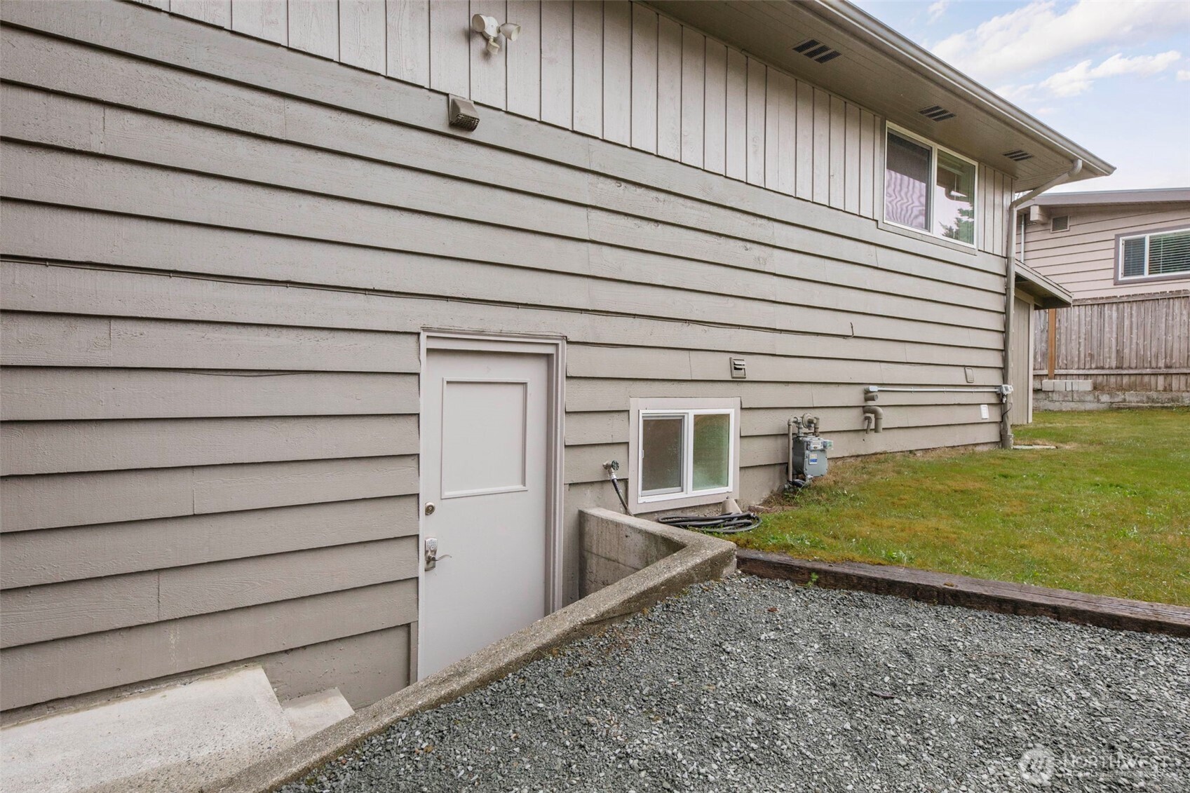 Back of house lower level entry.