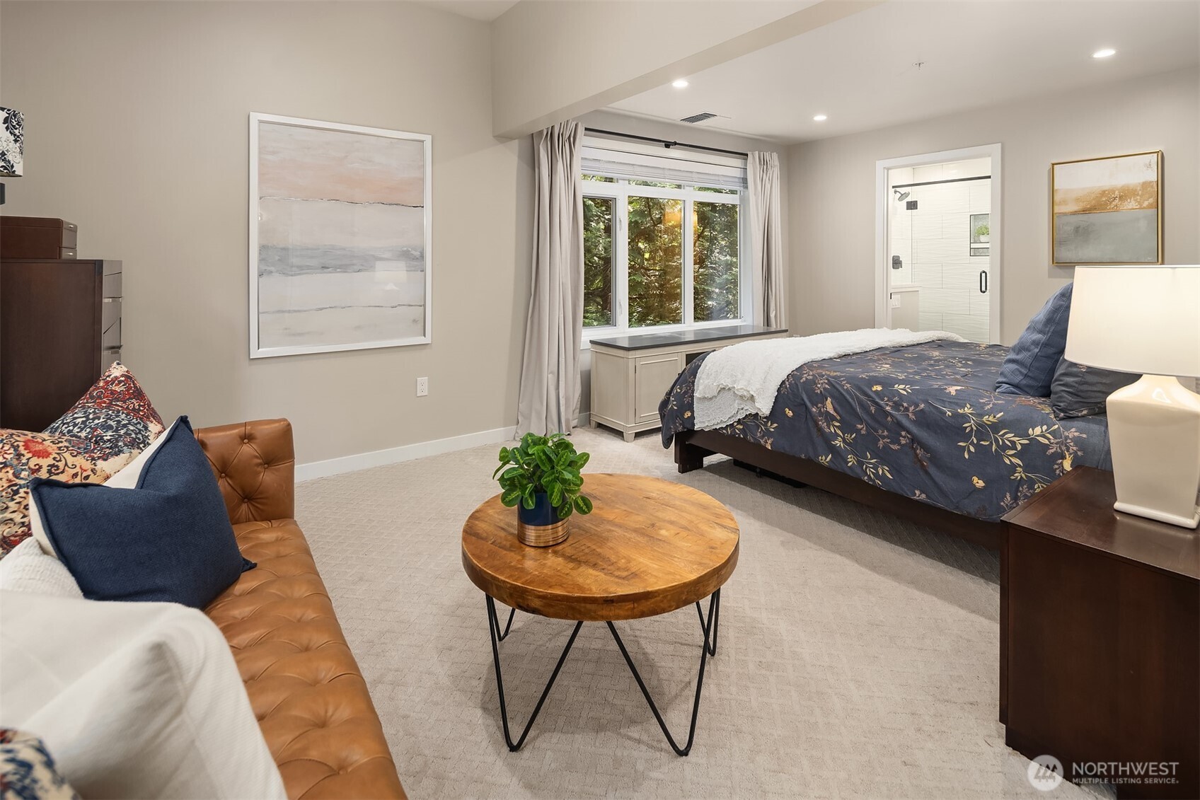A calming escape with cozy touches, natural light, and room to truly unwind.