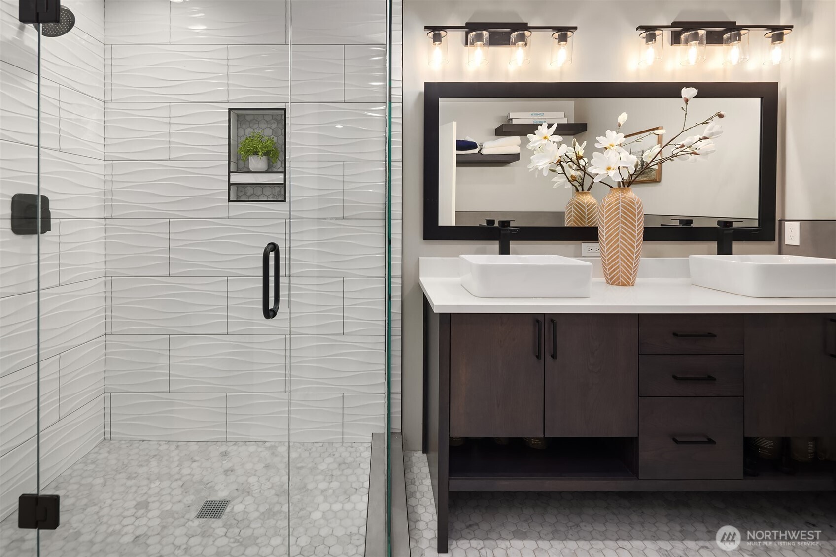 Morning routines just got an upgrade—this ensuite delivers modern luxury with timeless style.