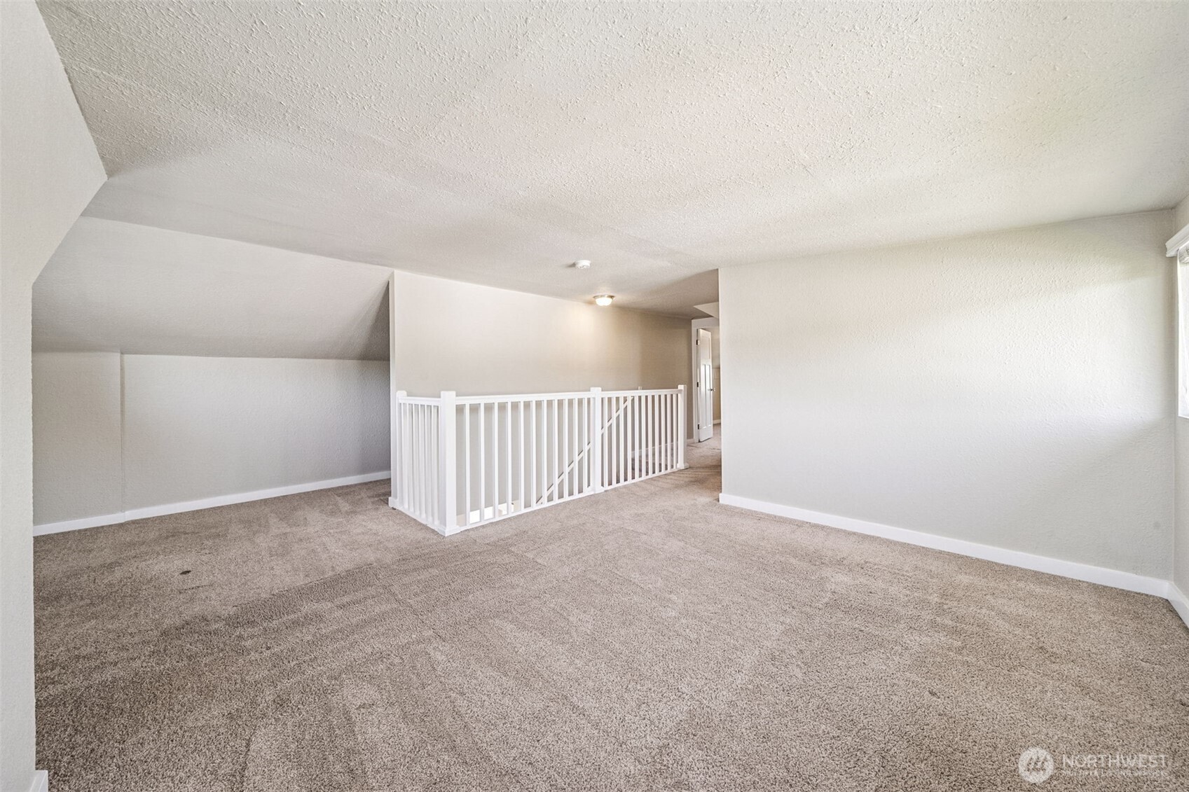Primary bedroom on the upper level.