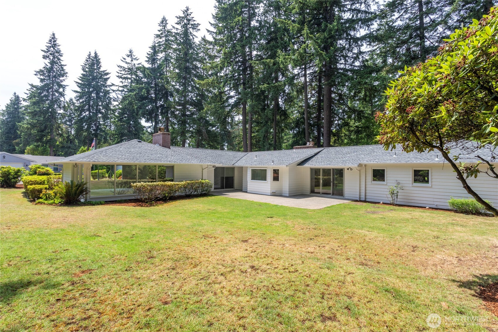 Another view of the back yard.9 of an acre in total.