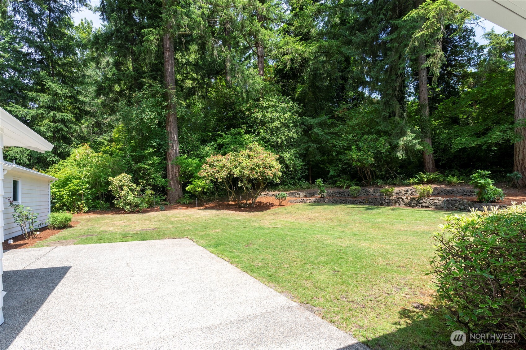 View of the Back yard from the right side of the property
