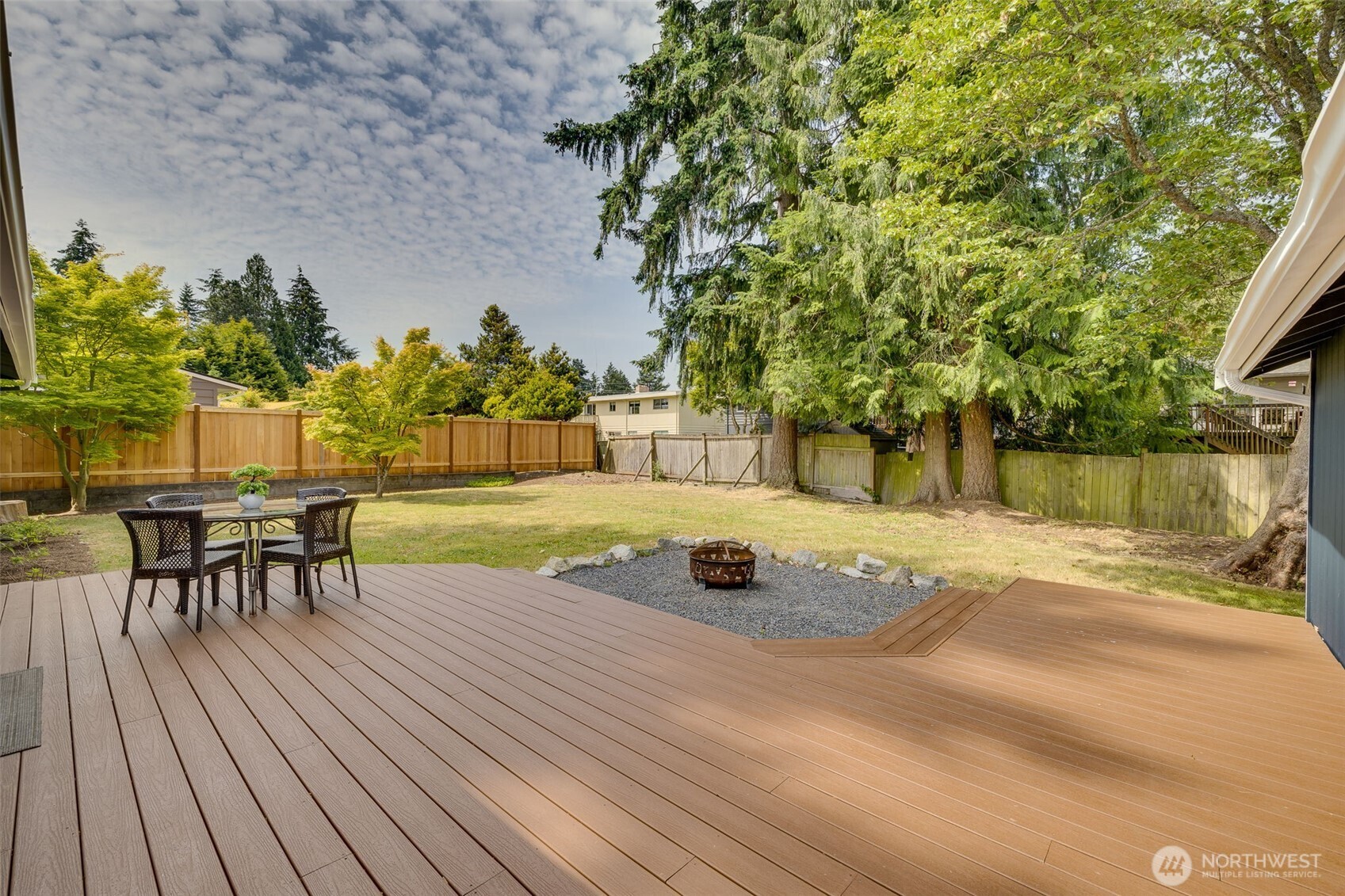 Back deck off kitchen
