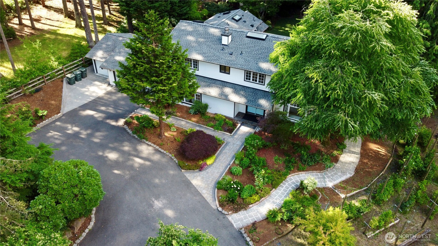 Aerial photography of the house